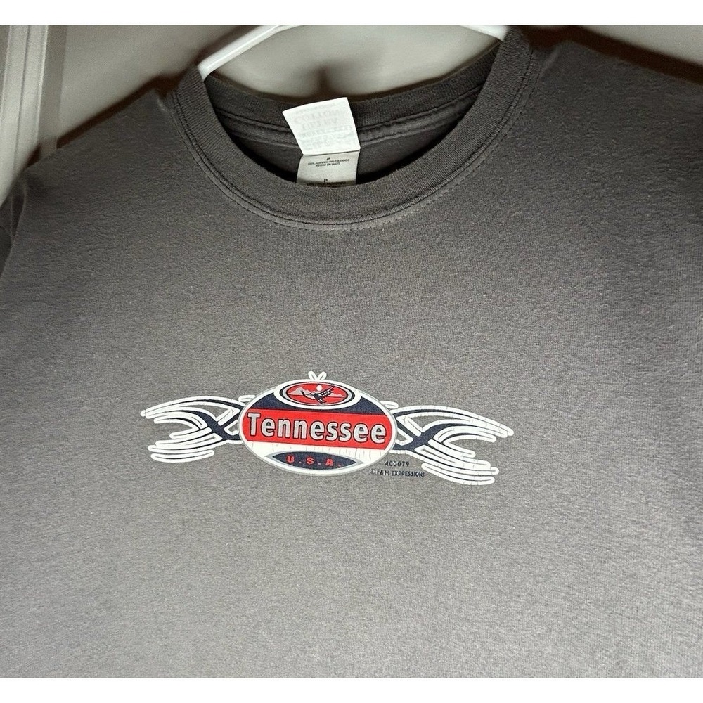 Vintage Y2K Nashville Tattoo Skater Style Graphic Tennessee T-Shirt Mens Small